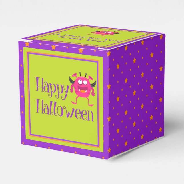 Ballotins Joli Petit Monstre Vert Enfants Halloween (Verso)