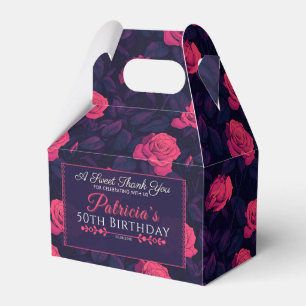 Ballotins Joli Rose Anniversaire Ballotin Pour Dessert Table