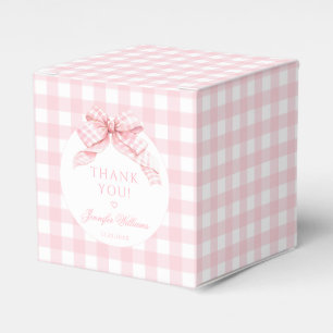 Ballotins Joli Rose En vichy Bow bébé fille douche cadeau ca