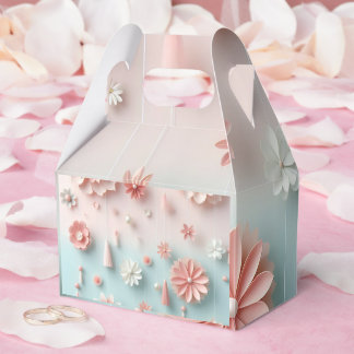 Ballotins joli sac en papier à fleurs