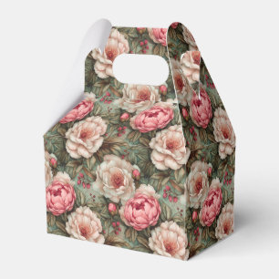 Ballotins Joli Vintage élégant blanc et rose floral