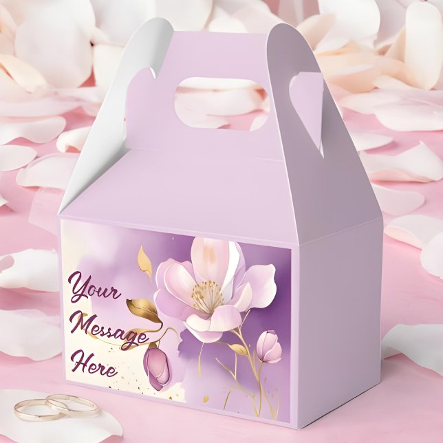 Ballotins Joli violet or Floral (Créateur téléchargé)