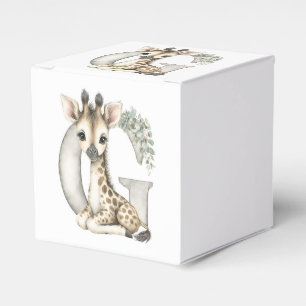 Ballotins Jolie girafe alphabet d'animaux bébé aquarelle