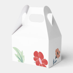 Ballotins Jolie Joyeuse Colorée Mariage Floral Boîte de Fave