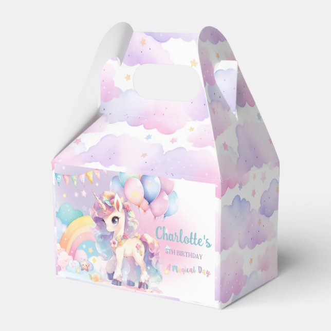 Ballotins Jolie Rainbow Princess Unicorn Anniversaire (Arrière)