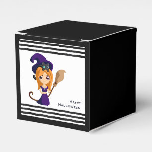 Ballotins Jolie sorcière au chapeau violet Halloween