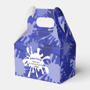 Ballotins Joueuse Abstraite peinture de tache bleue Annivers