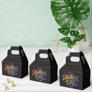 Ballotins Joyeuse Fête des Mères Colorée Calligraphie Arc-en