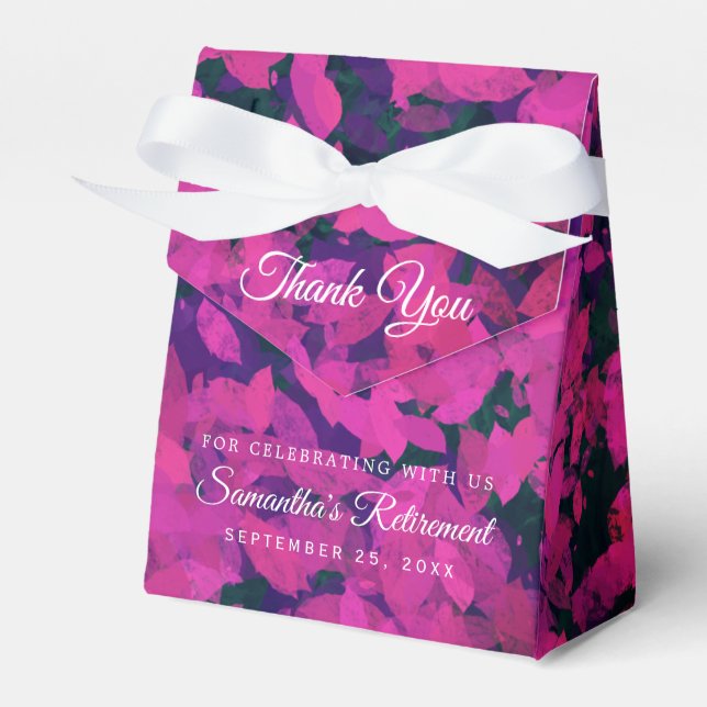 Ballotins Joyeuse retraite Florales rose Jardin Peint main (Verso)