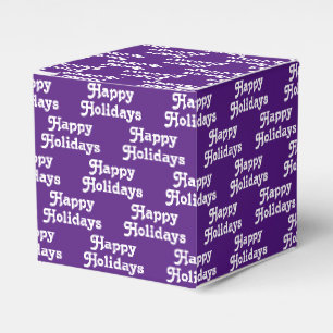 Ballotins "Joyeuses fêtes" violet violet blanc Vacances Cade
