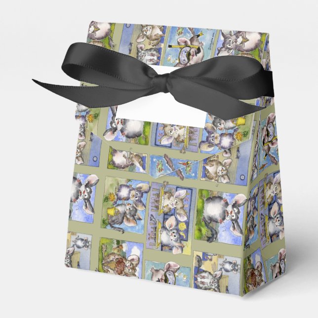 Ballotins Joyeux Anniversaire Drôle Cartoon Chinchillas Boît (Verso)