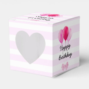 Ballotins Joyeux Anniversaire rose Joyeux Ballons d'Annivers