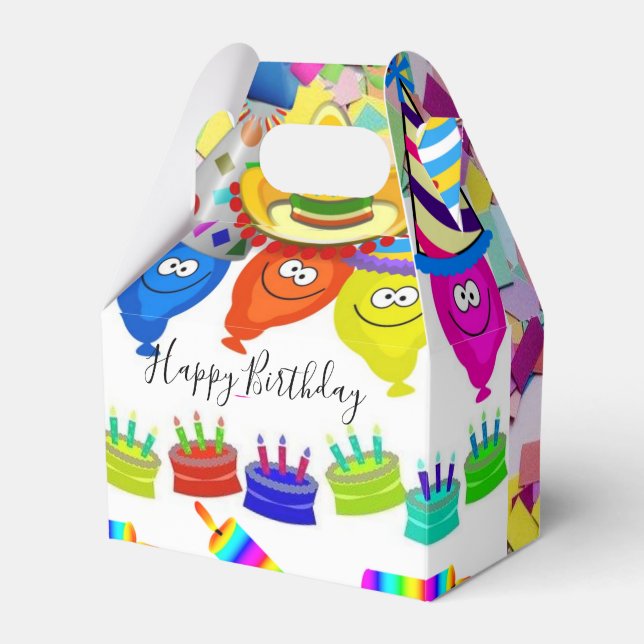 Ballotins Joyeux Ballons Ballotin Gable Anniversaire (Verso)