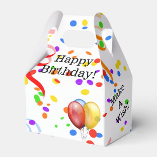 Ballotins Joyeux Confetti Anniversaire Et Ballotin De Ballon