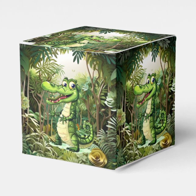 Ballotins Joyeux Crocodile sauvage arbres de la jungle belle (Verso)