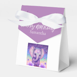 Ballotins Joyeux Eléphant Fleurs violettes Anniversaire Ball