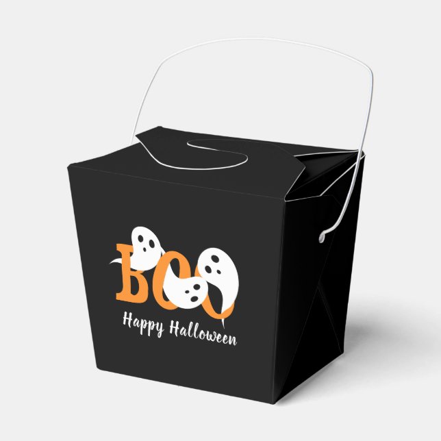 Ballotins Joyeux Halloween Boo Ghosts Ballotin noir (Verso)
