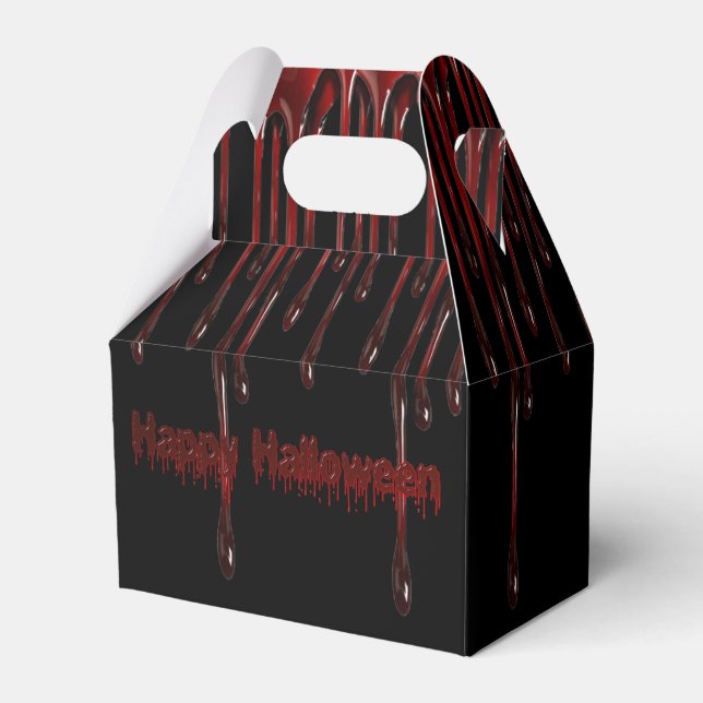 Ballotins Joyeux Halloween gouttes de sang Ballotin Gable (Verso)