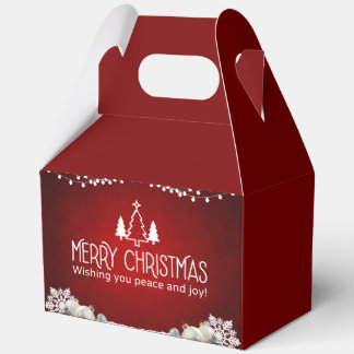 Ballotins Joyeux Noël boîte cadeau - Festive Paix & Joy Des