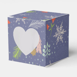 Ballotins Joyeux Noël dessiné à la main Snowflakes Fleurs