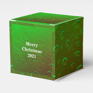 Ballotins Joyeux Noël eau gouttes Neon Green White Ombre