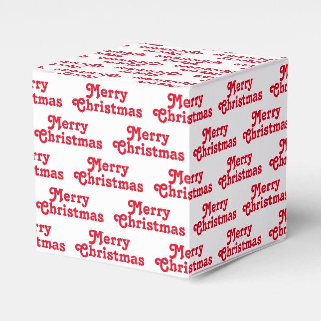 Ballotins Joyeux Noël rouge blanc motif mignon vacances (Verso)