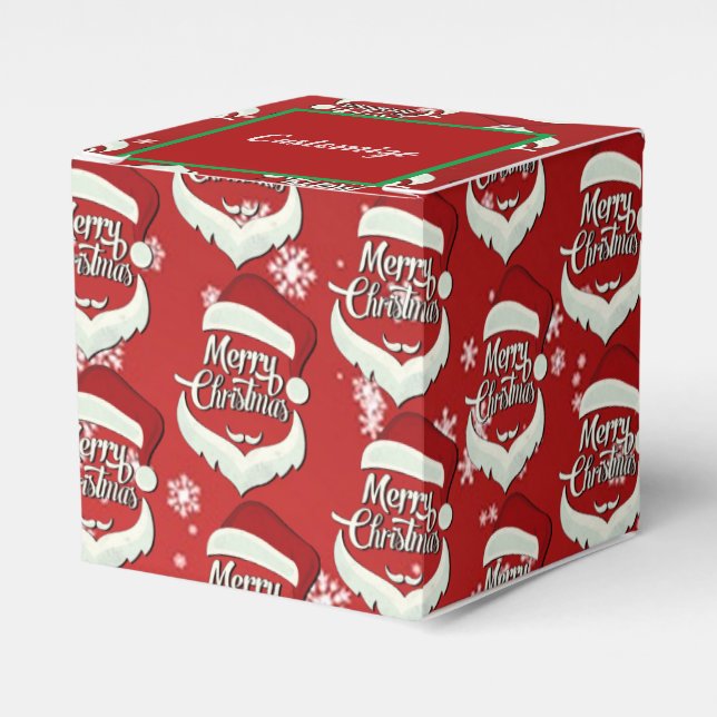 Ballotins Joyeux Noël Santa Hat Cube (Verso)