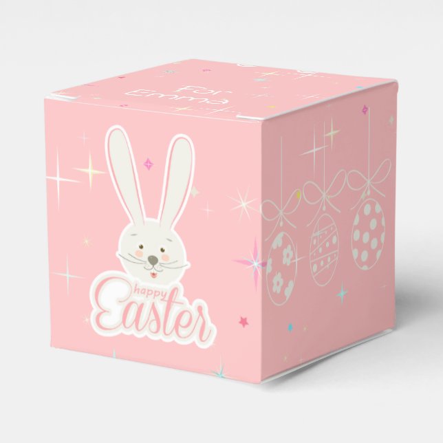 Ballotins Joyeux Printemps de Pâques Vacances lapin mignon o (Verso)