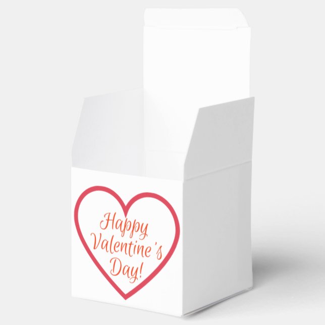 Ballotins Joyeux Valentines Day Coeur en forme de logo (Ouvert)