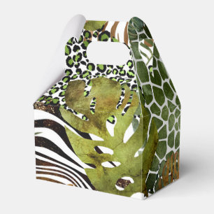 Ballotins jungle animale abstraite colorée
