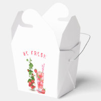 Jus de fraise Cool Boisson Fête Boîte de Faveur