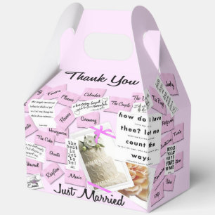 Ballotins Juste Marié Merci mariage Favor Box