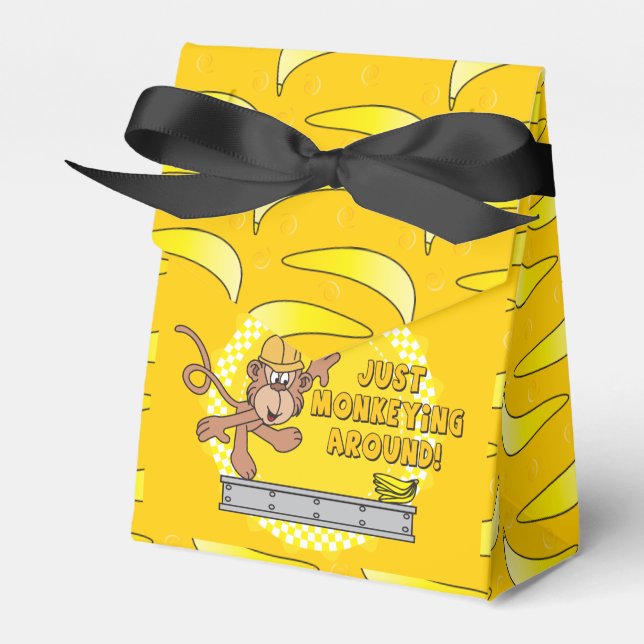 Ballotins Juste Monkearound Baby shower Thème (Verso)