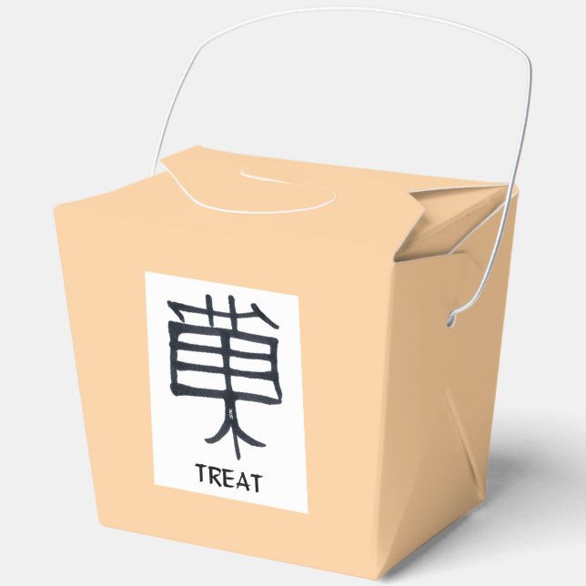 Ballotins Kanji Treat noir blanc tressé boîte de sortie (Recto)