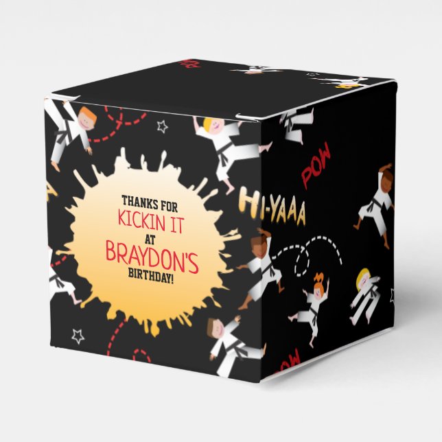 Ballotins Karate Kids Enfants Anniversaire Fête Favoriser bo (Verso)