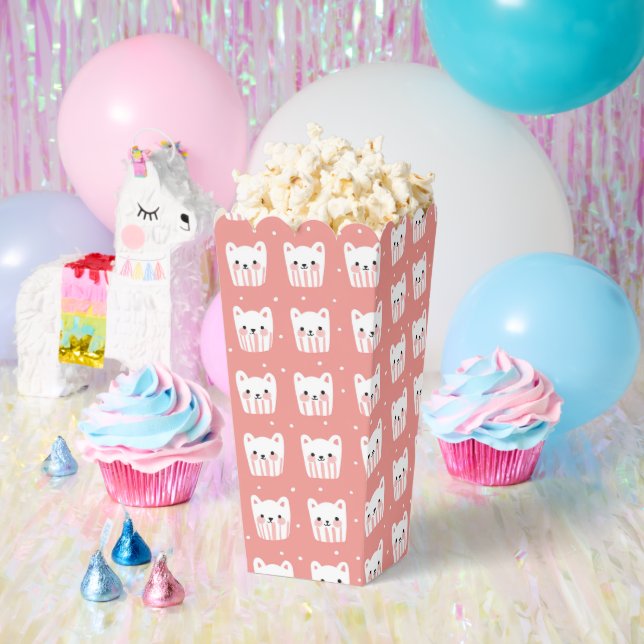 Ballotins Kawaii Cute Cats Motif rose Whimsical Popcorn (Fête)