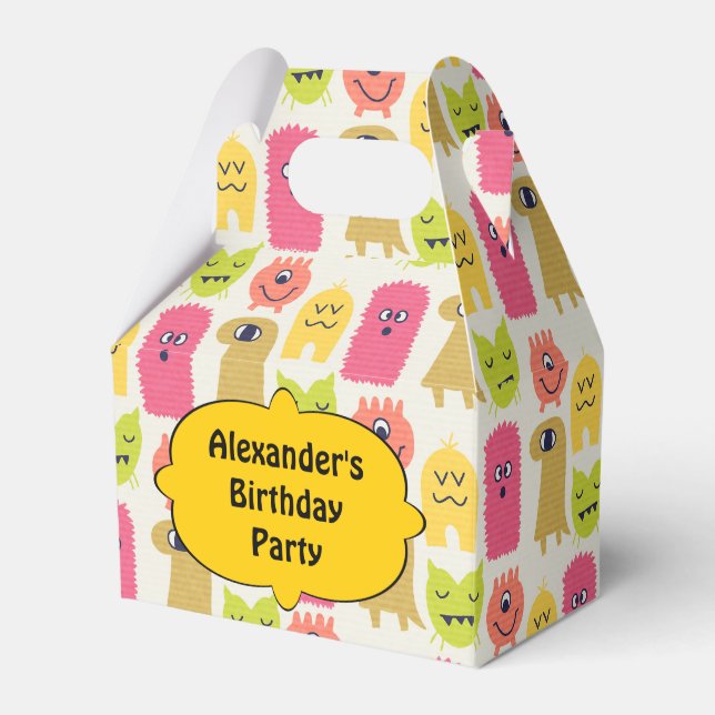 Ballotins Kawaii Monster Ballotin de fête d'anniversaire (Verso)