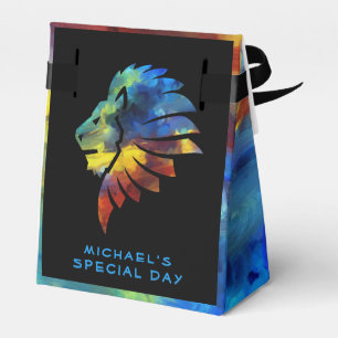 Ballotins King of the jungle watercolor name monogram