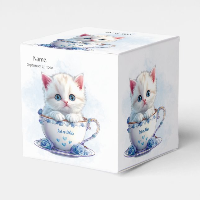 Ballotins Kitten en Ballotin bleu Coupe Fleurs (Verso)
