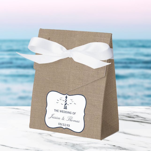 Ballotins La collection Mariage de Burlap du phare nautique (Créateur téléchargé)