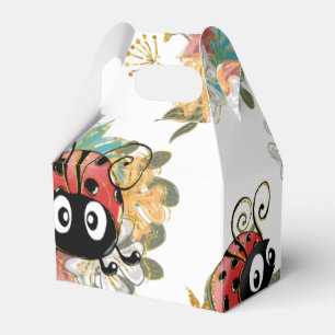 Ballotins Ladybug Party Favoriser la boîte de traitement