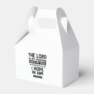 Ballotins Lamentations 3:24 Le Seigneur est mes Quotes de Pa