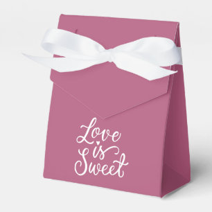 Ballotins L'amour est doux en couleurs Berry et Blanc Mariag