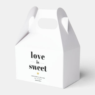 Ballotins L'amour est doux Téméraire Typographie Mariage Fav
