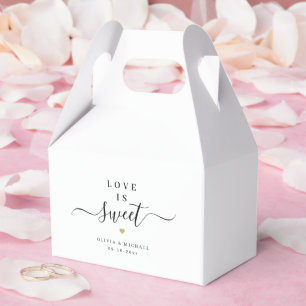 Ballotins L'amour est un mariage au script simple et élégant