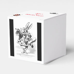 Ballotins Lapin blanc Alice dans la boîte de cadeaux du pay