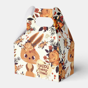 Ballotins Lapin de Pâques au chocolat brun floral Hoppy