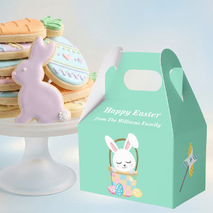 Ballotins Lapin de Pâques personnalisé Joyeuses Pâques Vert