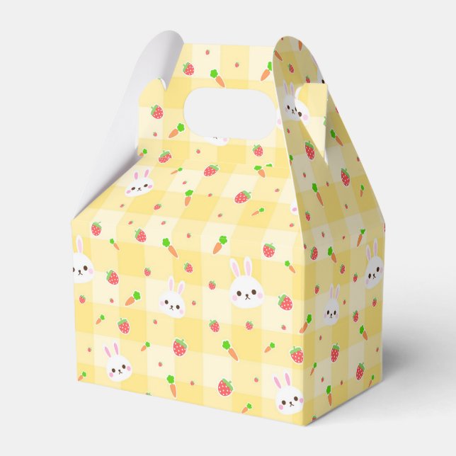 Ballotins Lapin Lapin Carottes Jaunes Plaid | Fêtes de Pâque (Verso)