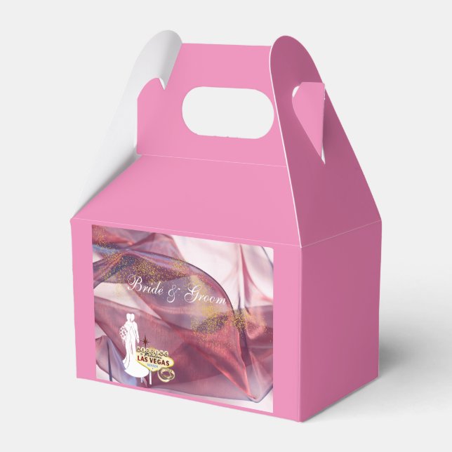 Ballotins Las Vegas Wedding Favor Box (Verso)